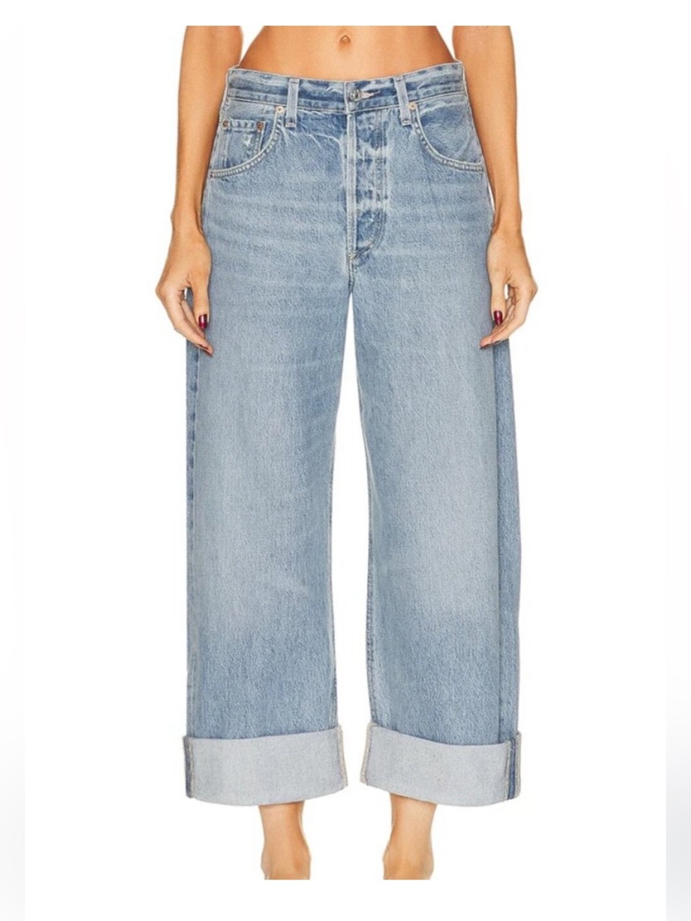 Citizens Of Humanity Ayla Cuffed Cropped Baggy Jeans